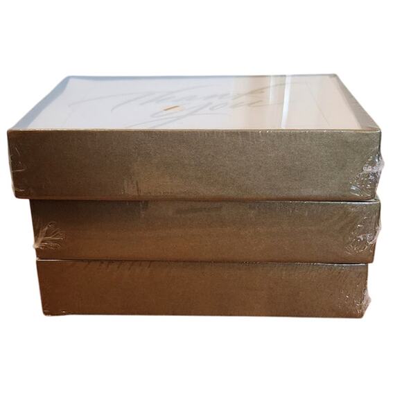 Stuart Hall Thank You Note Cards With Envelopes, Gold, NIB - Picture 4 of 4